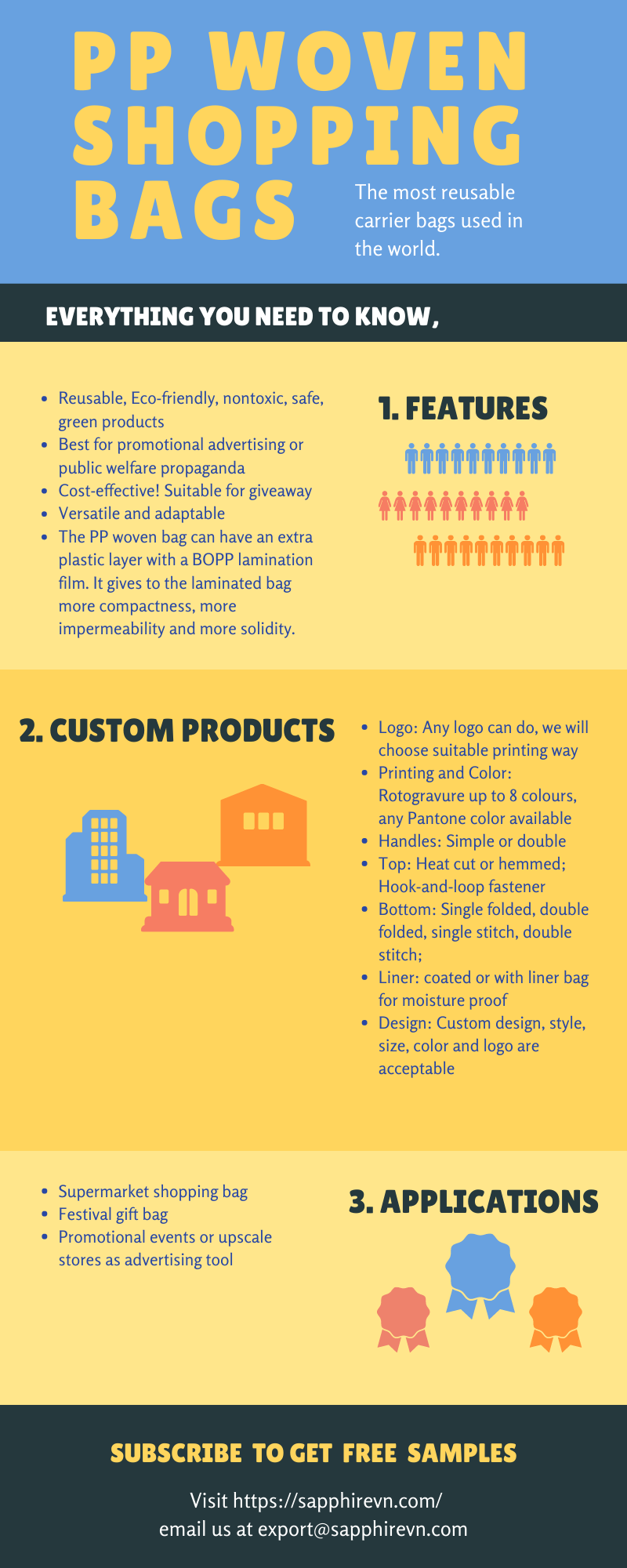 pp woven shopping bags